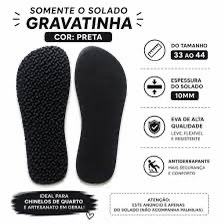 Solado de EVA preto